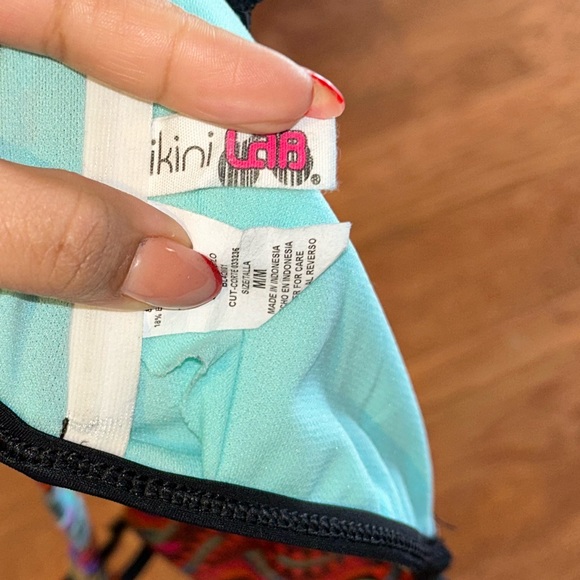 Cute multi colored two piece swimsuit. - Picture 4 of 4